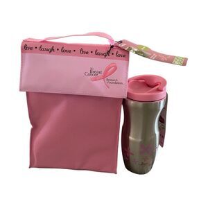 Nwt Breast Cancer Lunch Bag Travel Mug Lunch Box